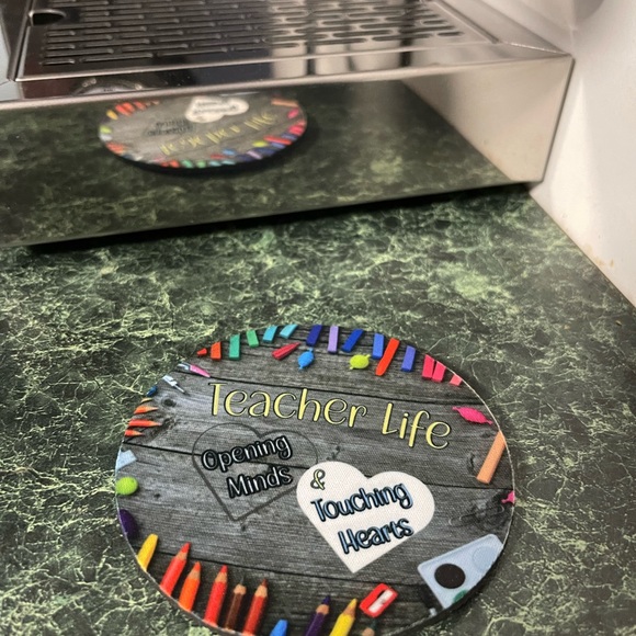 Teacher Coaster, Teacher gift Neoprene Flexible Coaster Custom made - Picture 4 of 6